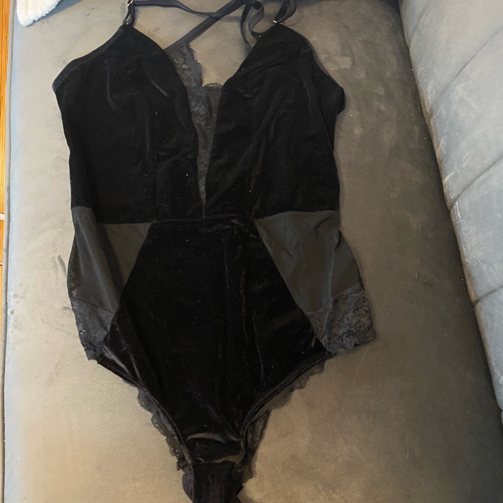 Velvet bodysuit
